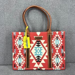 Wrangler Ladies Southwestern Large Red laptop Shoulder‎ Tote Bag WG2203-8119BDY